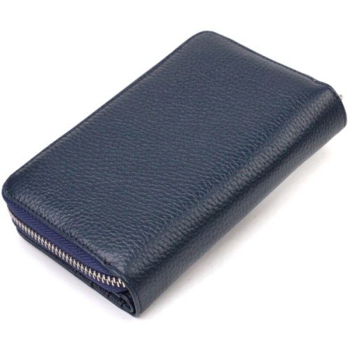 Портмоне Canpellini З натуральної шкіри Синє (21715)