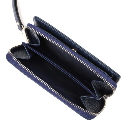 Портмоне Canpellini З натуральної шкіри Синє (21715)