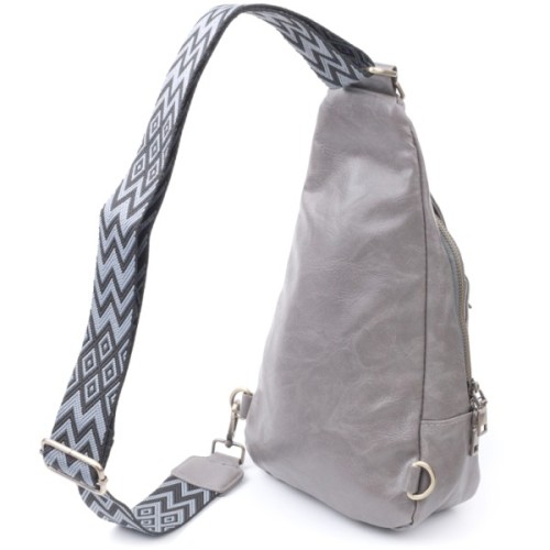 Сумка Vintage З екошкіри Сіра (22777)