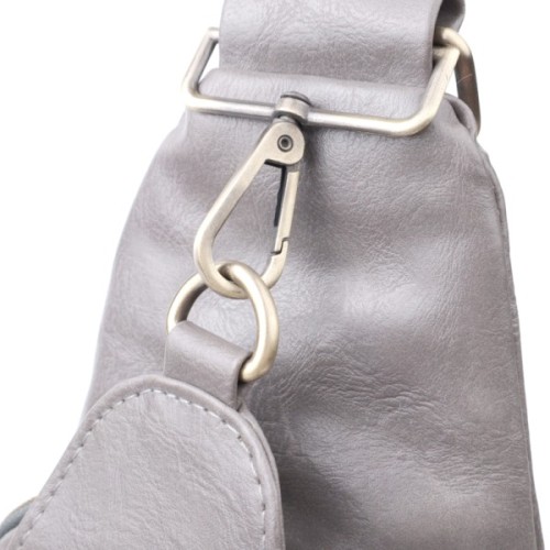 Сумка Vintage З екошкіри Сіра (22777)