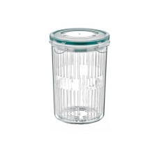 Харчовий контейнер Irak Plastik Fresh круглий 1,5 л з друшляком прозорий (5376)