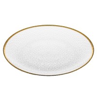 Тарілка Ardesto Dew 21см, скло, прозорий (AR5038)