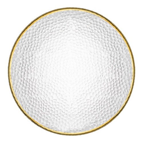 Тарілка Ardesto Dew 21см, скло, прозорий (AR5038)