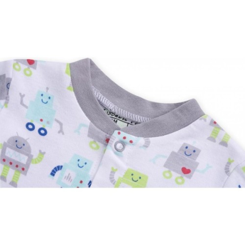 Чоловічок дитячий Luvable Friends на кнопочках з малюнками роботів для хлопчиків (83146.G.3-6)