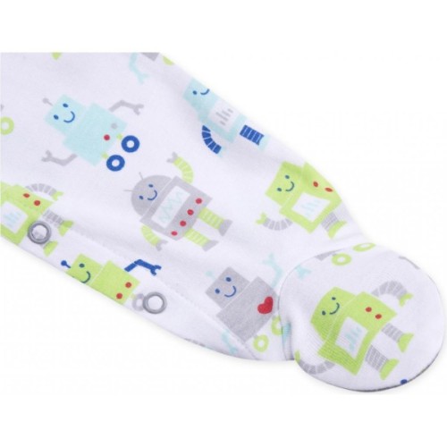 Чоловічок дитячий Luvable Friends на кнопочках з малюнками роботів для хлопчиків (83146.G.3-6)