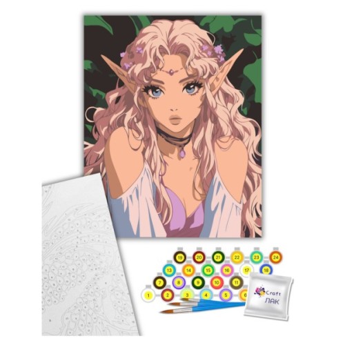 Картина по номерам ArtCraft Ельфійська принцеса 40х50 см (16131-AC)