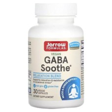 Амінокислота Jarrow Formulas GABA (Гамма-аміномасляна кислота), GABA Soothe, 30 вегетаріанс (JRW-29044)