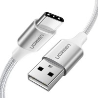 Дата кабель USB 2.0 AM to USB-C 1.0m aluminum braid US288 white Ugreen (60131)