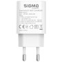 Зарядний пристрій Sigma 1xUSB-C PD33W + 1xUSB QC3.0 GaN X-power PS33-01 white (4827798527719)