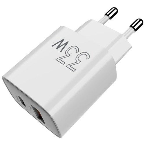 Зарядний пристрій Sigma 1xUSB-C PD33W + 1xUSB QC3.0 GaN X-power PS33-01 white (4827798527719)