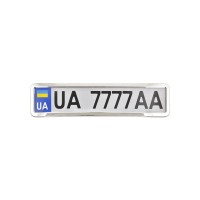 Рамка номерного знака CarLife нержавіюча сталь (NH400)