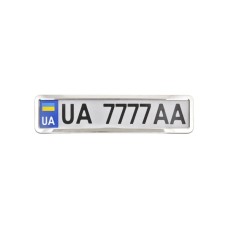Рамка номерного знака CarLife нержавіюча сталь (NH400)