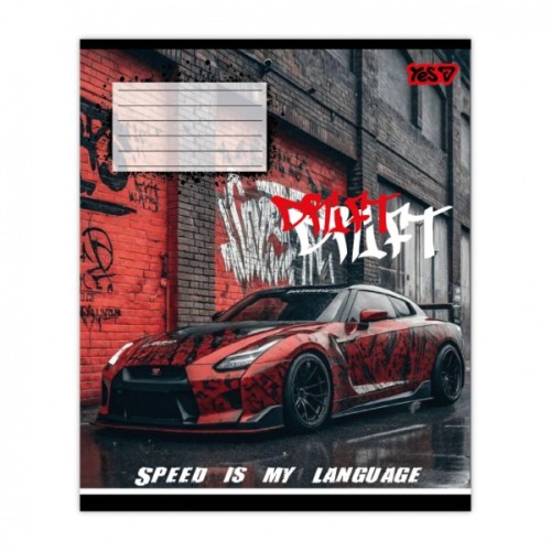 Зошит Yes Drift А5 24 аркуша клітинка (768884)