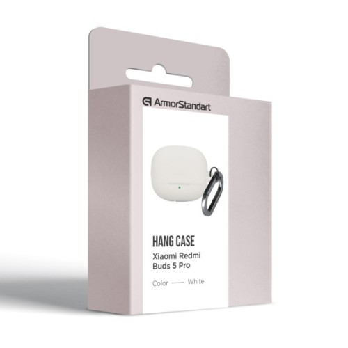Чохол для навушників Armorstandart Hang Case For Xiaomi Buds 5 Pro White (ARM84518)