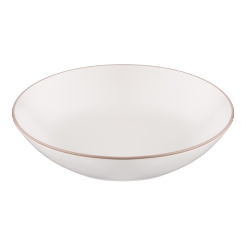 Тарілка Ardesto Asti, 790мл, 20.2см, кераміка, білий (AR1420AW)