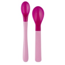Набір дитячого посуду Canpol babies Ложки магічні 2 шт. - рожеві (9/581_pin)
