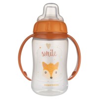 Поїльник-непроливайка Canpol babies Cute Animals тренувальна з силіконовим носиком 320 мл, помаранчева (56/512_ora)