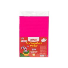 Кольоровий картон Maxi A4 Гофрокартон неоновий 21х29,7 см рожевий (MX61898)