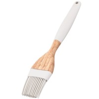 Пензлик кулінарний ARDESTO Tasty Baking, 22.3см, силікон, дерево, сірий світлий (AR1561G)