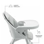 Стілець для годування Kinderkraft Dinnly Grey (5902533926558)