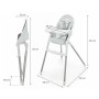 Стілець для годування Kinderkraft Dinnly Grey (5902533926558)