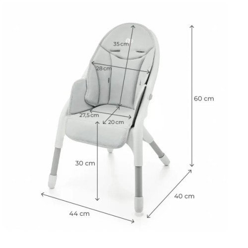 Стілець для годування Kinderkraft Dinnly Grey (5902533926558)