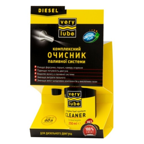 Автомобільний очисник VERYLUBE паливної системи для дизельного двигуна 250мл (ХВ 30025_2)