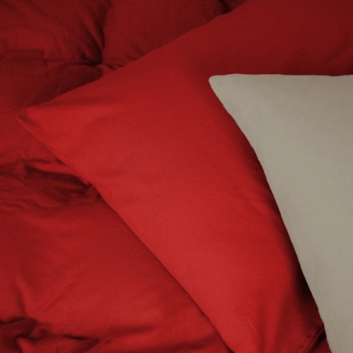 Постільна білизна MirSon 004-009 Cappuchino/Red Фланель 2 x 160 x 220 Сімейний Євро (2200009658983)