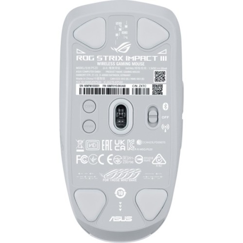 Мишка ASUS ROG Strix Impact III Wireless/Bluetooth White (90MP03D0-BMUA10)