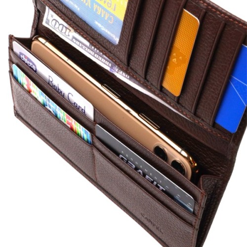 Гаманець Canpellini З натуральної шкіри Коричневий (21904)