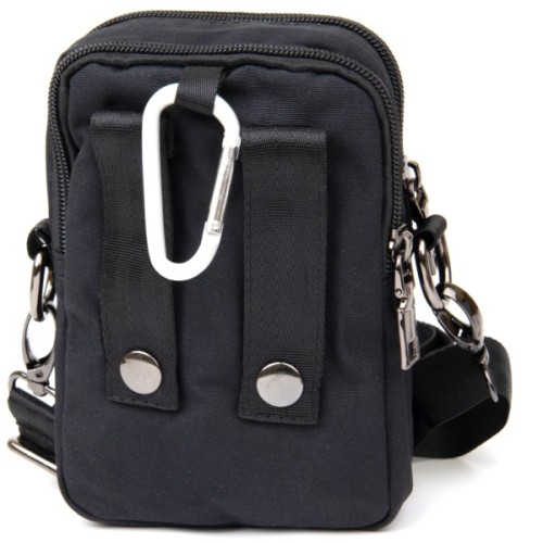 Сумка Vintage На пояс нейлон Чорна (20645)