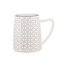 Чашка Ardesto Lamberto, 360мл, порцеляна, біло-сірий (AR3052)
