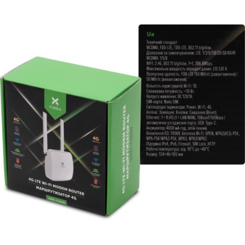 Маршрутизатор Vinga IndHome 4G C101 (VMRL-C101W)