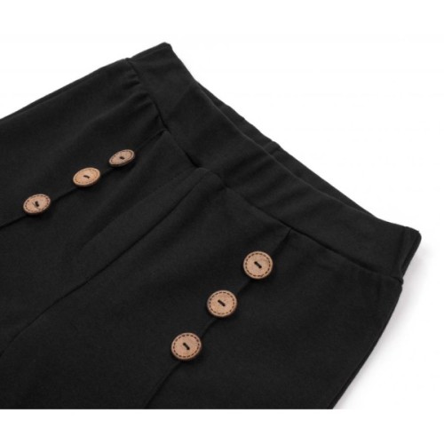 Лосини дитячі Breeze з гудзиками (14755-152G-black)