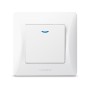 Вимикач Videx BINERA 1кл з підсвічуванням білий (VF-BNSW1L-W)