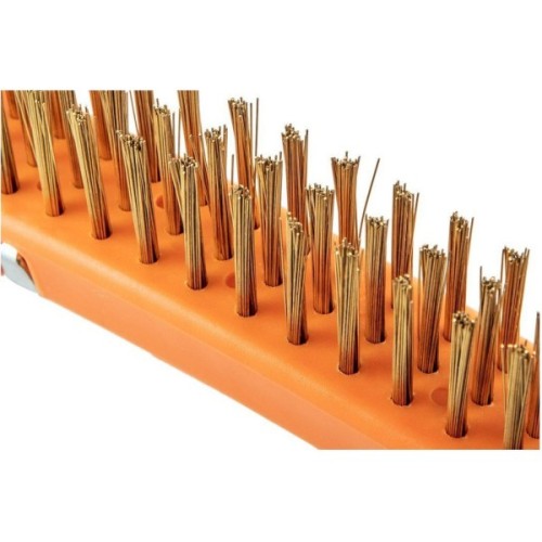 Щітка по металу Neo Tools 3х19 рядів, прямий дріт 0.3мм, 345мм, двокомпонентне руків'я (39-032)