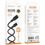 Дата кабель USB-C to Lightning 1.0m silicone BX113 Lenny black BOROFONE (6941991115370)