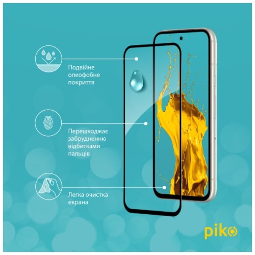 Скло захисне Piko Full Glue ESD Google Pixel 8a Black (1283126625350)