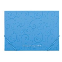 Папка на резинках Buromax А4, BAROCCO, sky-blue (BM.3914-14)