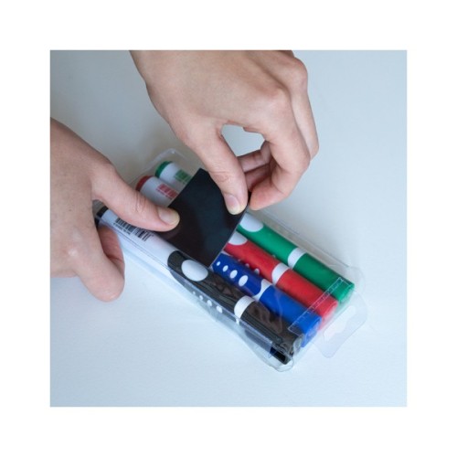 Маркер Axent набір для сухостираємих дошок Comfort Grip 2 мм круглих 4 шт (2552-40-A)