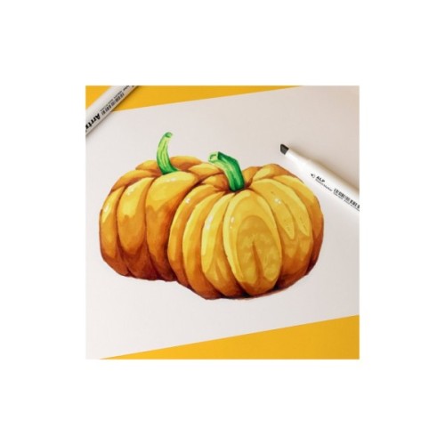 Художній маркер Arrtx Спиртові Alp ASM-02YL 40 кольорів Жовтий тон шкіри шкіри (LC302185)