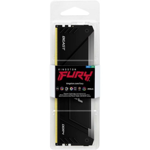 Модуль пам'яті для комп'ютера DDR4 8GB 3200 MHz Beast RGB Kingston Fury (ex.HyperX) (KF432C16BB2A/8WP)