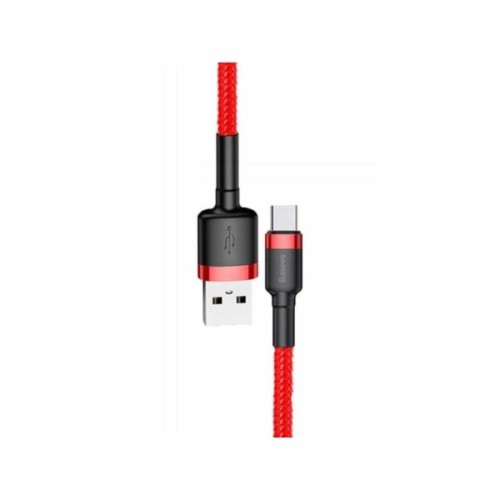 Дата кабель USB 2.0 AM to USB-C 1.0m Cafule 3A red+red Baseus (CATKLF-B09)