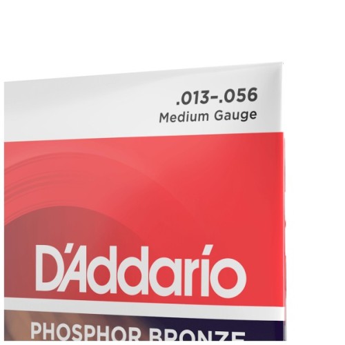 Струни для гітари D'Addario Phosphor Bronze Medium (13-56) (EJ17)