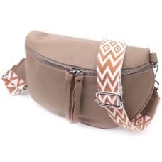 Сумка Vintage Шкіряна жіноча через плече з міні гаманцем Бежева (22663)