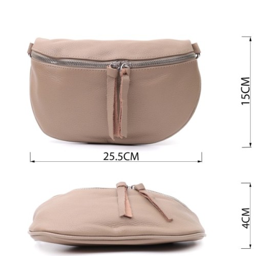 Сумка Vintage Шкіряна жіноча через плече з міні гаманцем Бежева (22663)