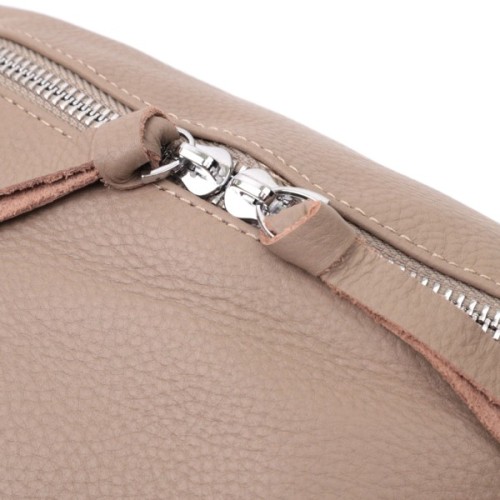 Сумка Vintage Шкіряна жіноча через плече з міні гаманцем Бежева (22663)