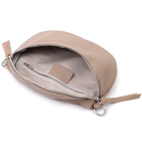 Сумка Vintage Шкіряна жіноча через плече з міні гаманцем Бежева (22663)