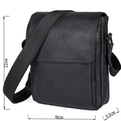 Сумка Vintage З натуральної шкіри Чорна (14545)