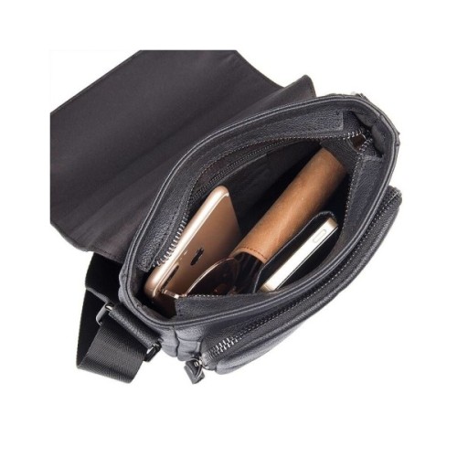 Сумка Vintage З натуральної шкіри Чорна (14545)